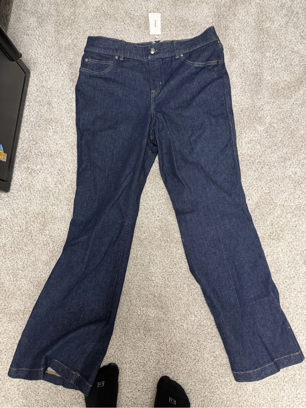 SPANX Dark Blue Flare Jeans